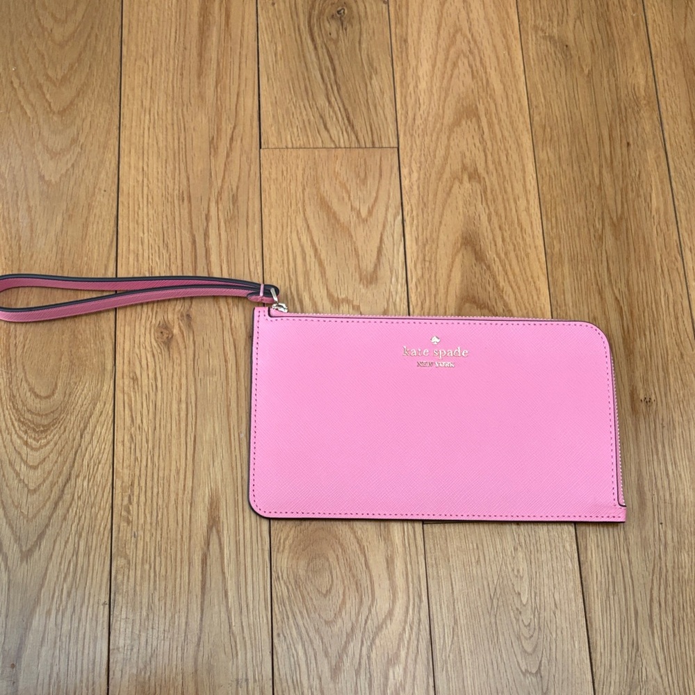 kate spade Pink Leather Wristlet Clutch/Wallet - Never Used - Picture 5 of 5